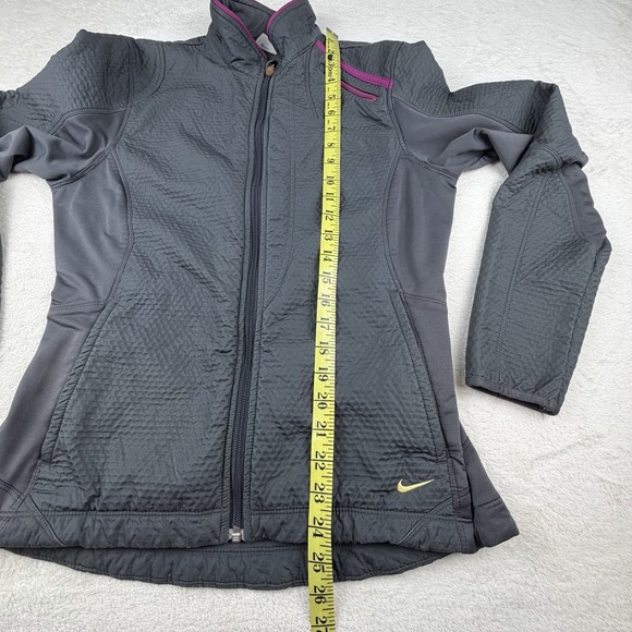 Nike Sphere Pro Soft Shell Full Zip Up Women's Size M (8-10) Gray/purple - Picture 10 of 16